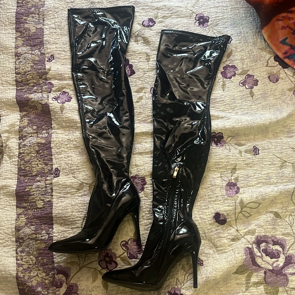 Shiny boots